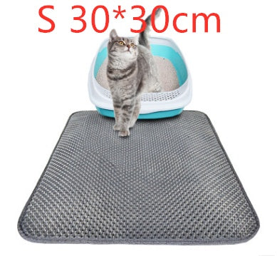 Honeycomb Cat Litter Mat – Waterproof & Urine-Proof Double Layer Cat Pad, Anti-Tracking Pet Litter Trap