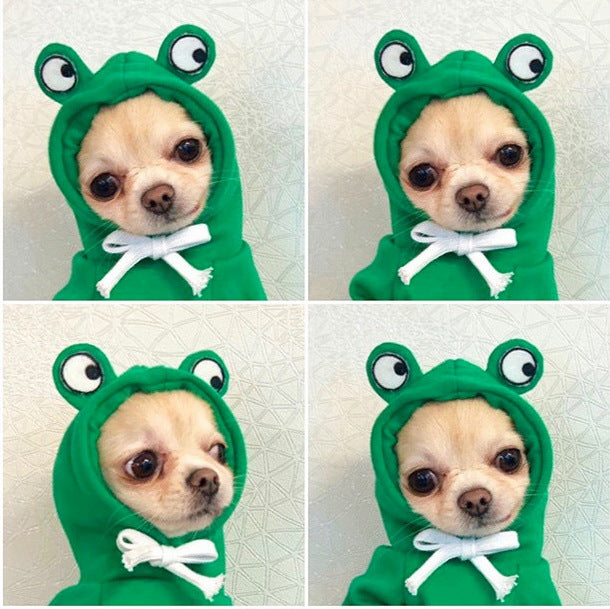Cute Fruit Dog Hoodie Winter Warm Fleece Pet Clothes for Small Dogs Cats Chihuahua French Bulldog Puppy Costume Coat