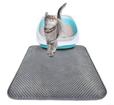 Honeycomb Cat Litter Mat – Waterproof & Urine-Proof Double Layer Cat Pad, Anti-Tracking Pet Litter Trap