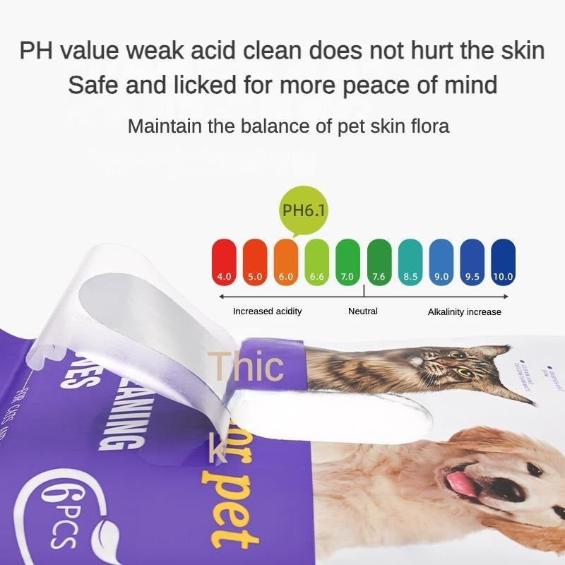 Pet Grooming Wipes – Deodorizing Dog & Cat Cleaning Wipes with Coconut Oil (Hypoallergenic)