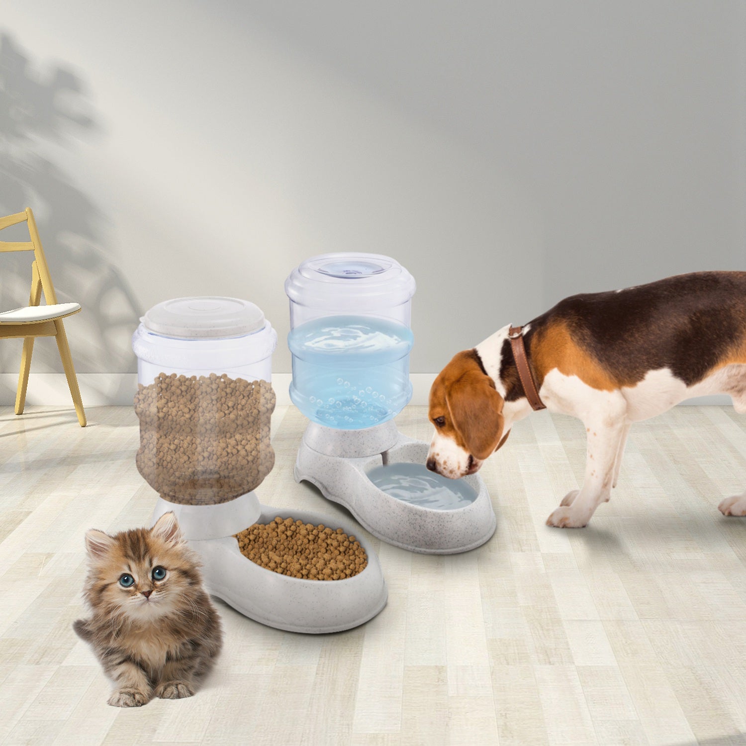 3.5L Gravity Pet Water Dispenser – Automatic Cat & Dog Water Feeder (1 Gallon)