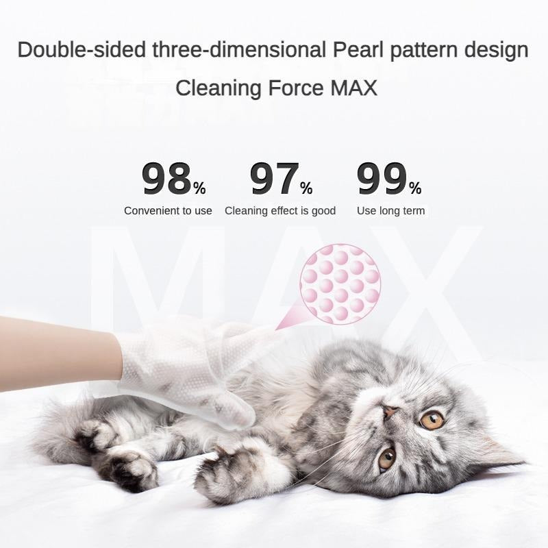 Pet Grooming Wipes – Deodorizing Dog & Cat Cleaning Wipes with Coconut Oil (Hypoallergenic)
