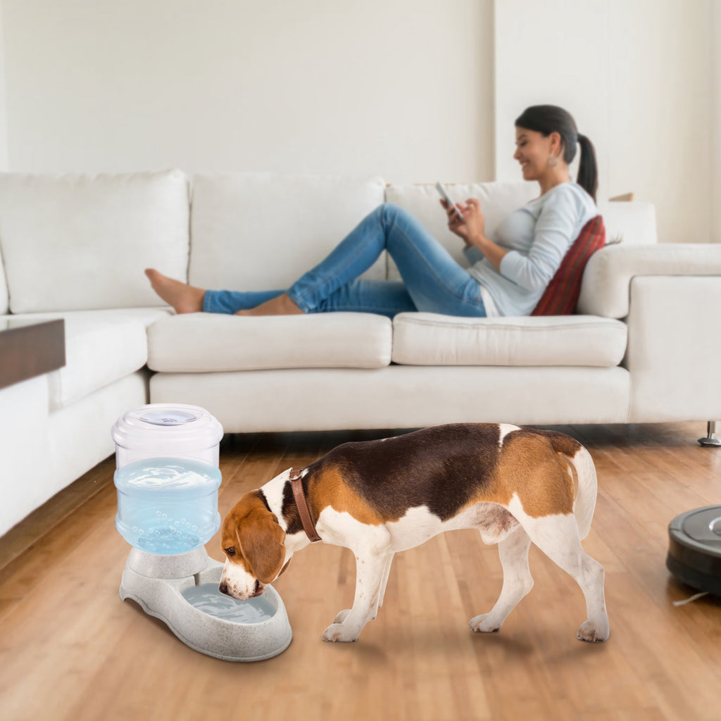 3.5L Gravity Pet Water Dispenser – Automatic Cat & Dog Water Feeder (1 Gallon)