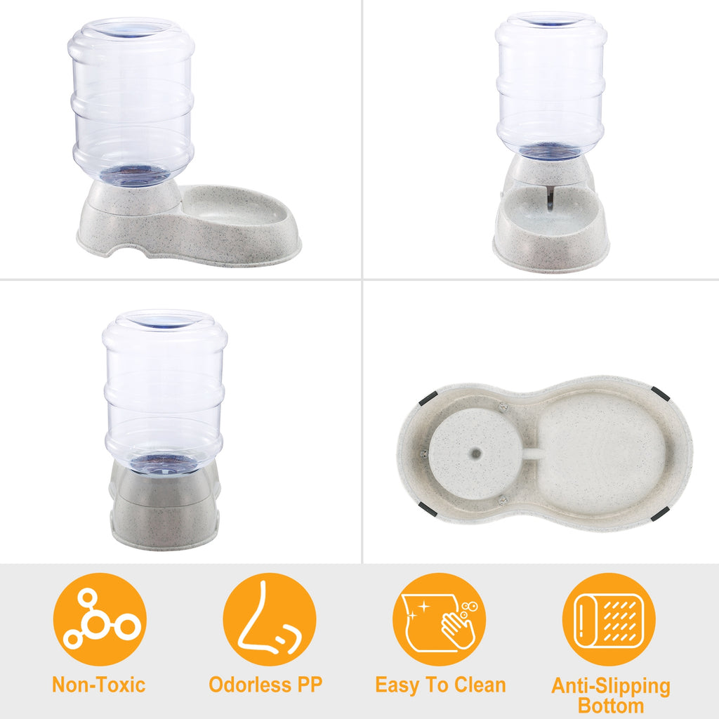 3.5L Gravity Pet Water Dispenser – Automatic Cat & Dog Water Feeder (1 Gallon)