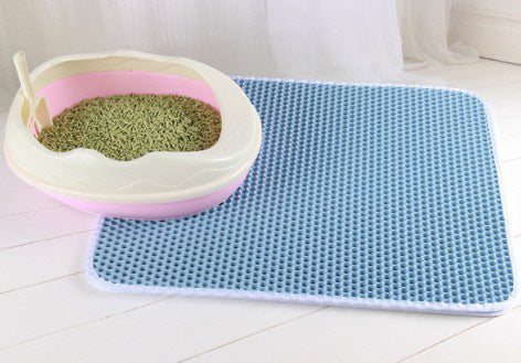 Honeycomb Cat Litter Mat – Waterproof & Urine-Proof Double Layer Cat Pad, Anti-Tracking Pet Litter Trap