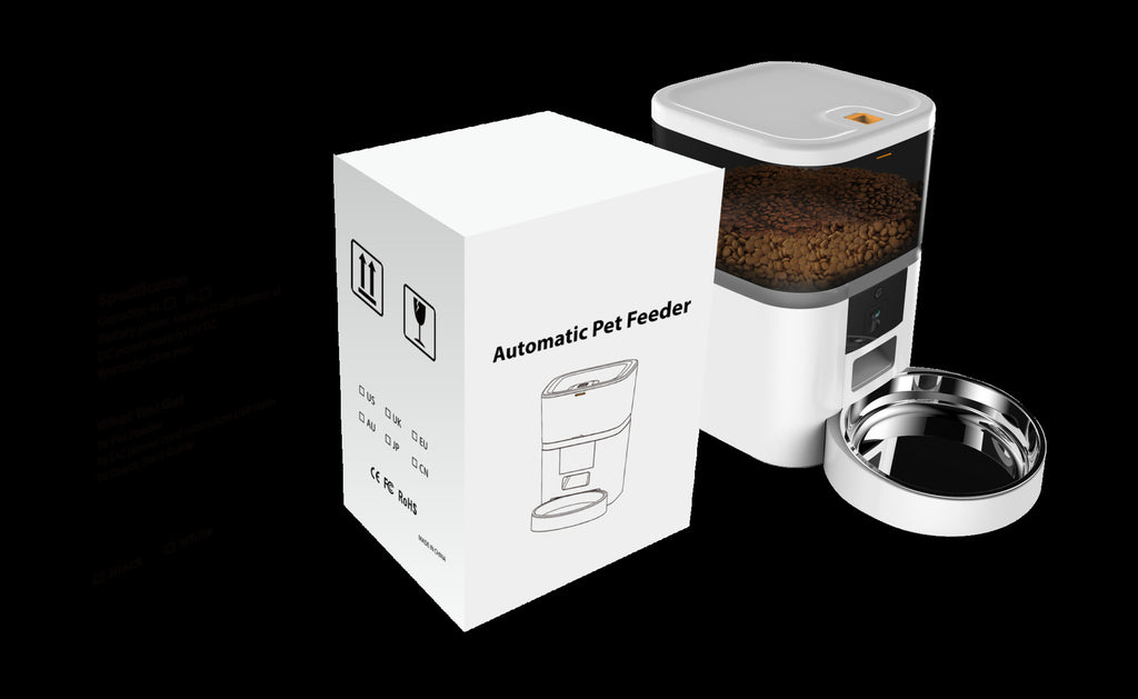 Smart Pet Feeder with Camera – WiFi Automatic Cat & Dog Feeder with App Control