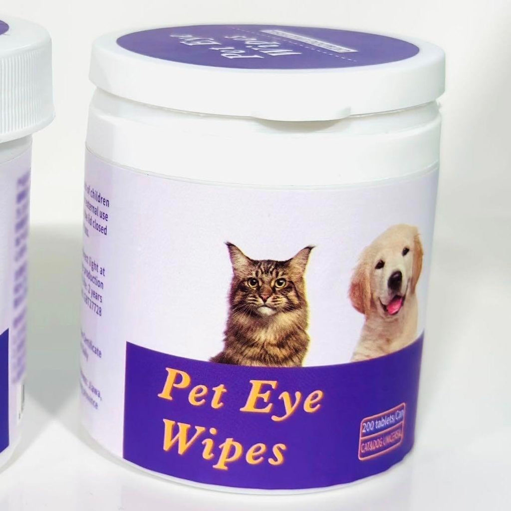 Pet Eye Wipes – 200 Count Tear Stain Remover for Dogs & Cats (Gentle & Hypoallergenic)