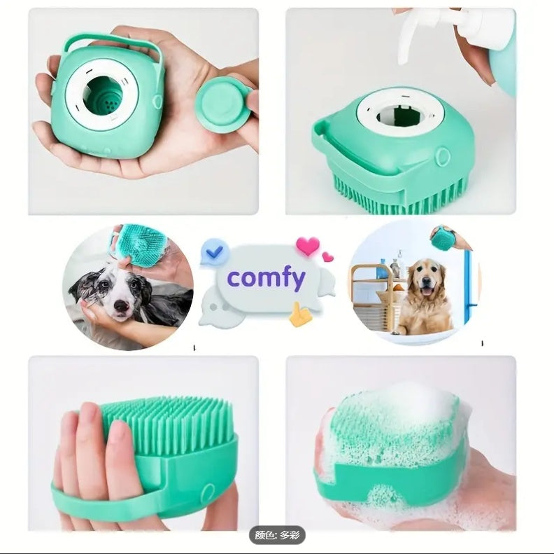 7-in-1 Pet Grooming Kit Dog & Cat Brush Set Self Cleaning Deshedding Brush Nail Clipper Flea Comb Bath Brush & Toothbrush Grooming Tools
