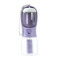 3-in-1 Portable Dog Water Bottle – Drinking Cup, Food Container & Poop Bag Holder