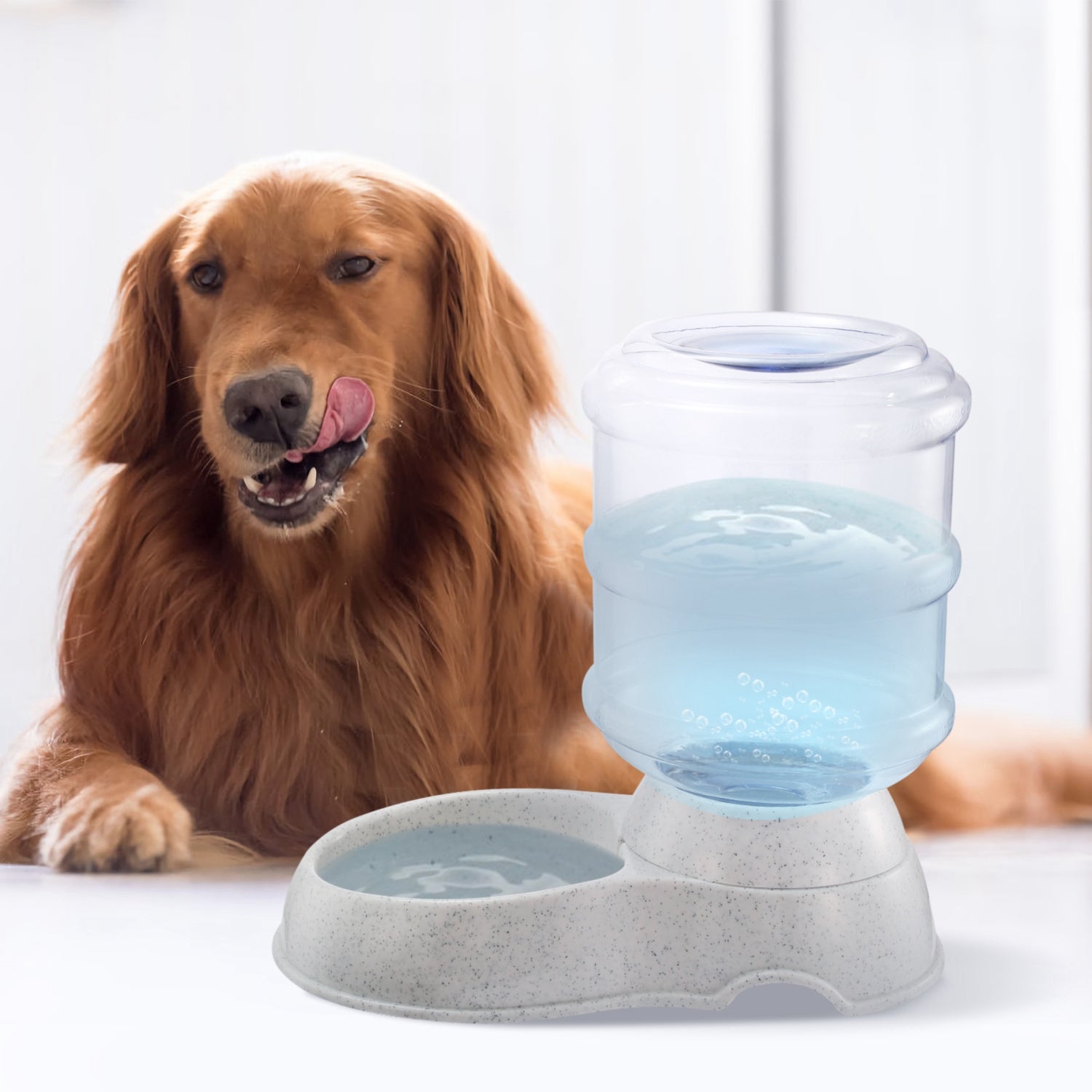 3.5L Gravity Pet Water Dispenser – Automatic Cat & Dog Water Feeder (1 Gallon)
