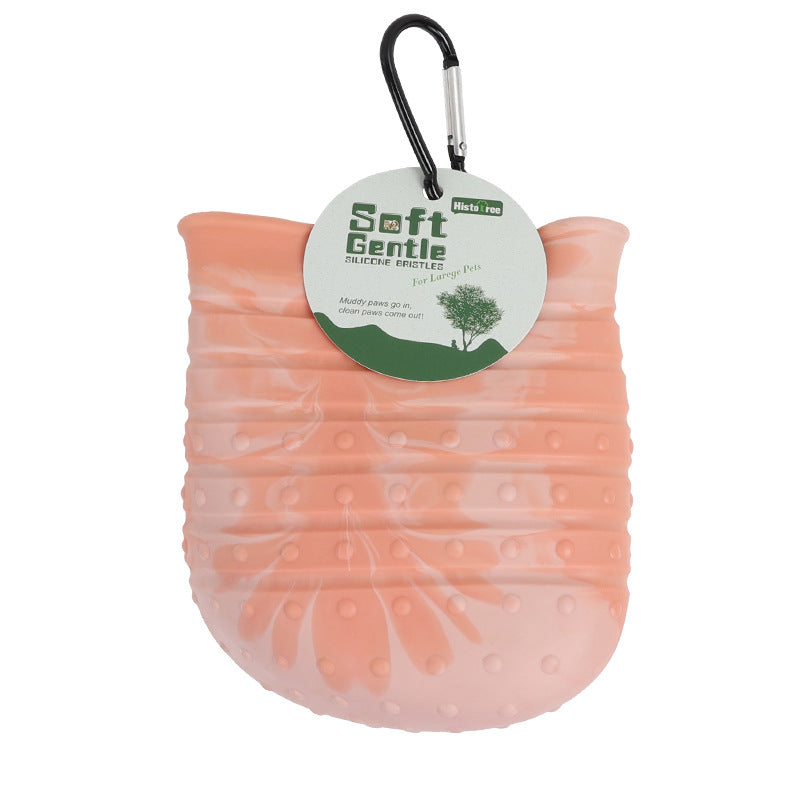 2-in-1 Dog Paw Cleaner – Portable Pet Foot Washer Cup with Soft Brush