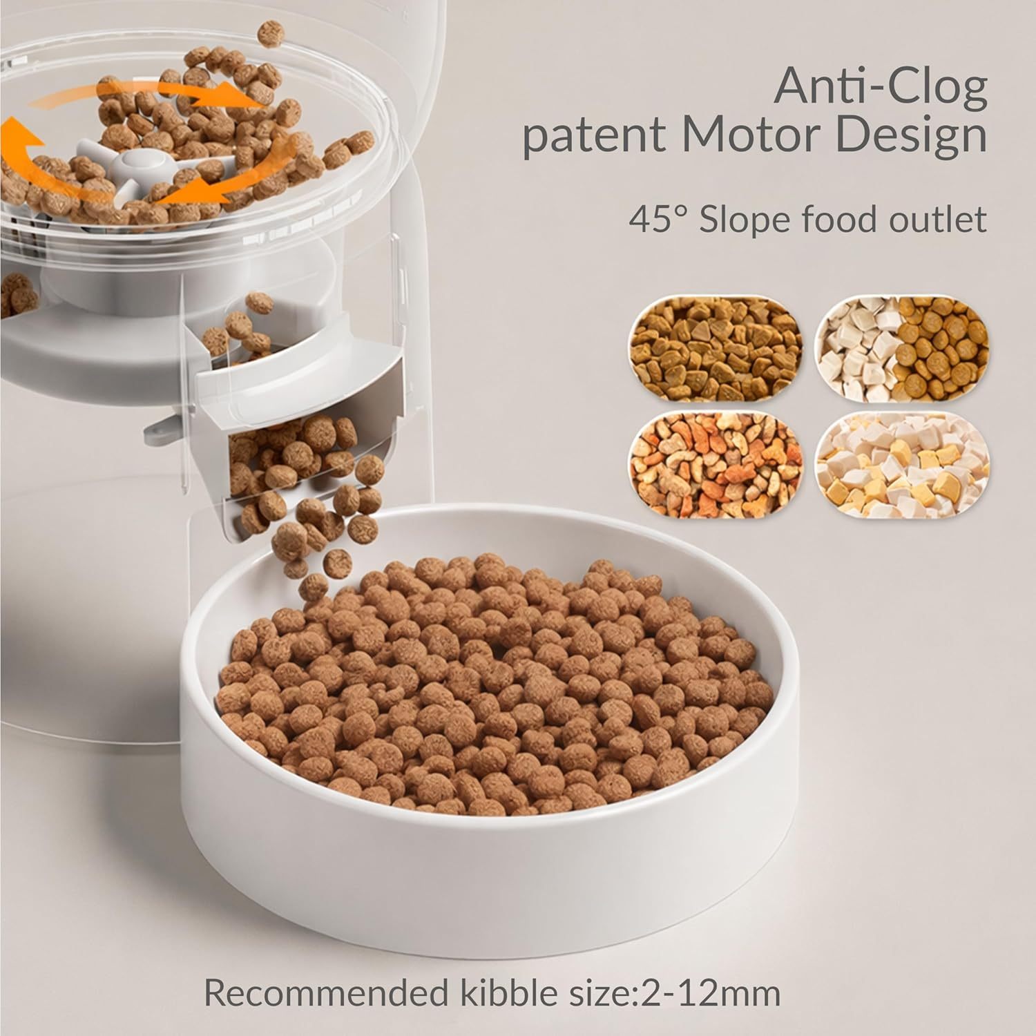 WiFi Automatic Cat Feeder – App Controlled Timed Pet Food Dispenser with Portion Control