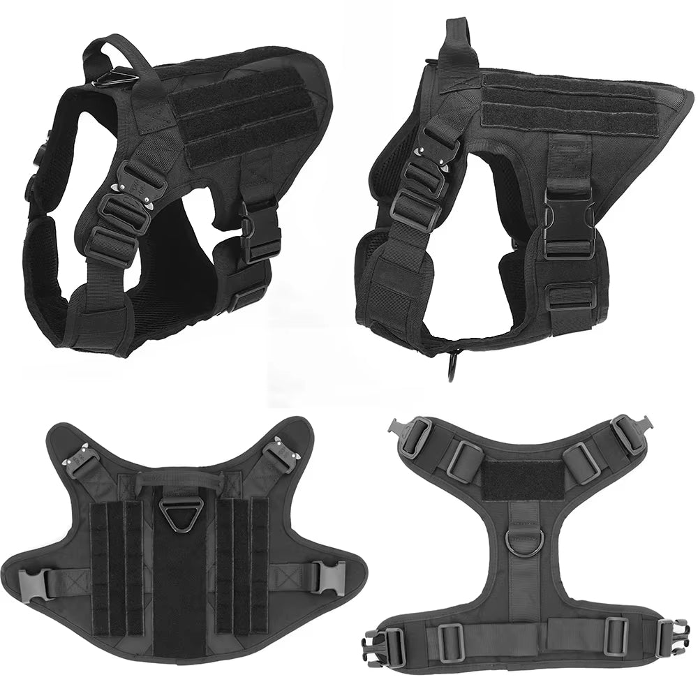 Luxury Dog Harness and Leash Set Adjustable Nylon Camouflage Chest Harness for Small Medium Large Dogs Pet Walking Safety Harness