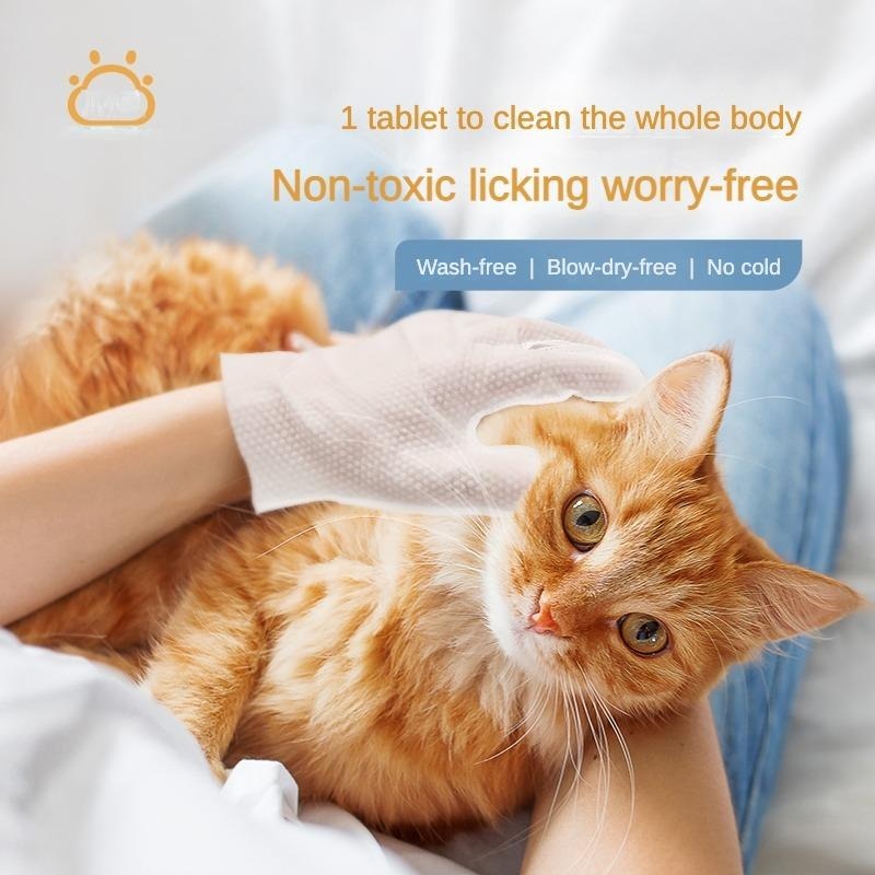 Pet Grooming Wipes – Deodorizing Dog & Cat Cleaning Wipes with Coconut Oil (Hypoallergenic)