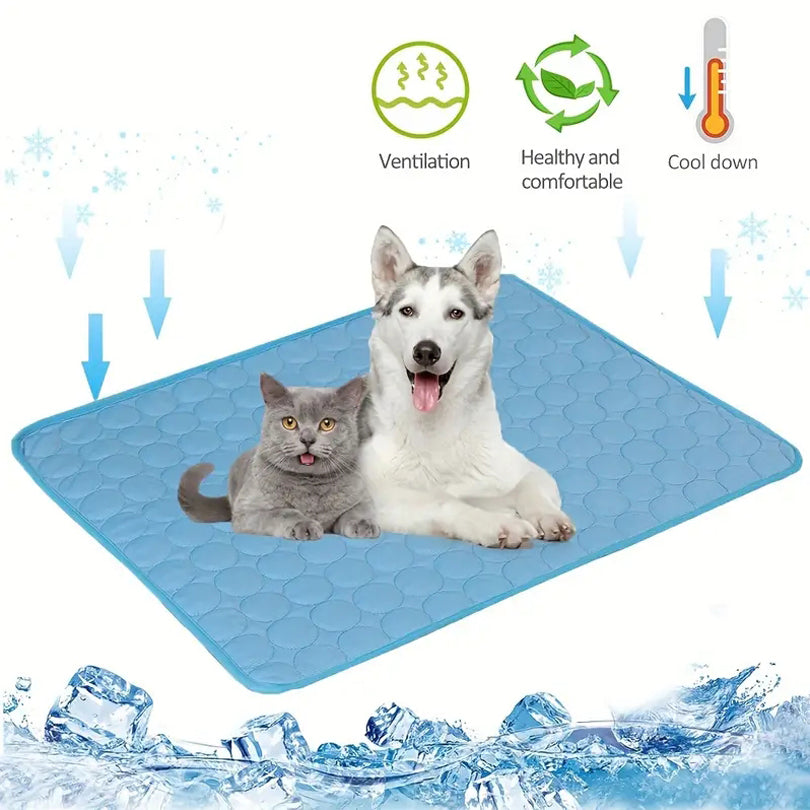 Dog Cooling Mat – Summer Cooling Bed for Dogs & Cats (Extra Large, Durable & Breathable)