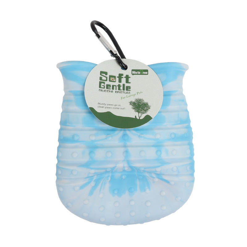 2-in-1 Dog Paw Cleaner – Portable Pet Foot Washer Cup with Soft Brush